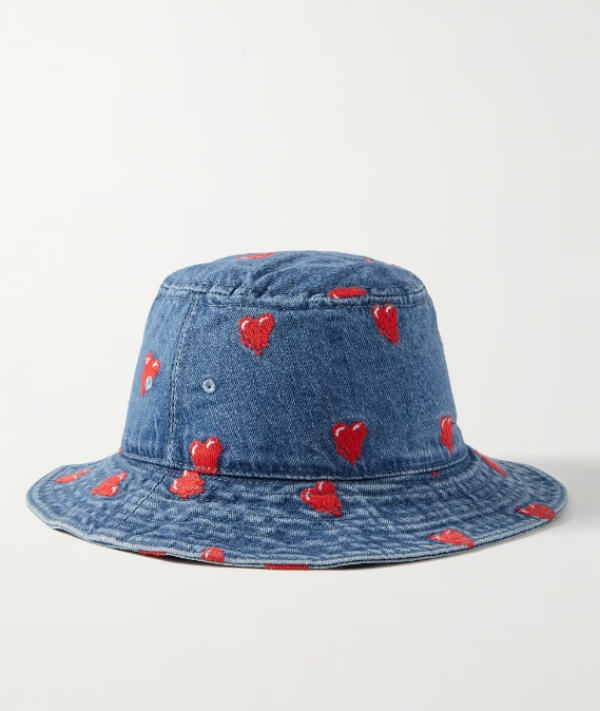 Topi Bucket Denim Berbordir